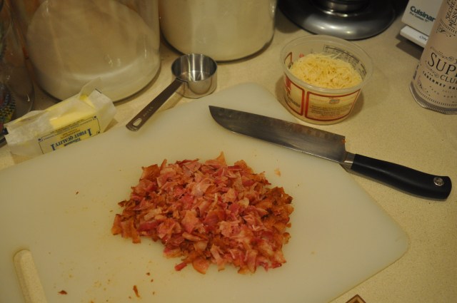 chop bacon